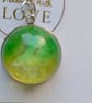Handmade Nature Swirl Pendant Stainless Steel chain and bezel - Image 2