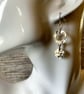     Perfectly Imperfect Circular hammered silver metal earrings. - Image 2