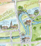 Overton to Steventon Jane Austen Trails - Giclee Print. Choice of 2 sizes - Image 4