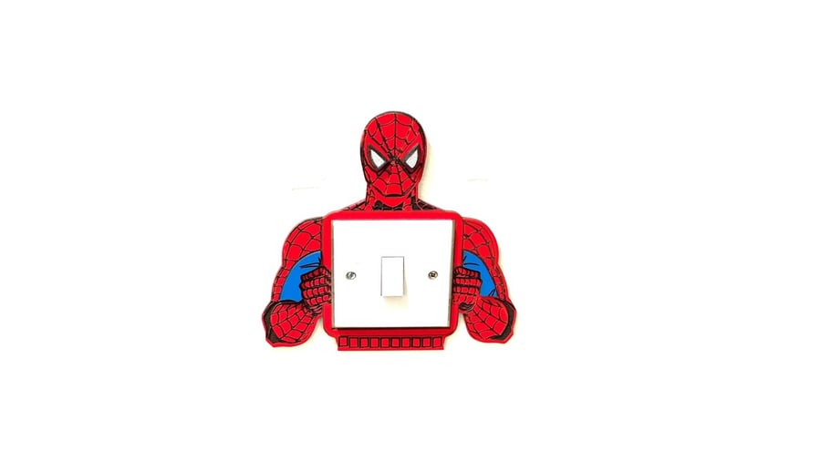 Superhero Character Light Switch Frame