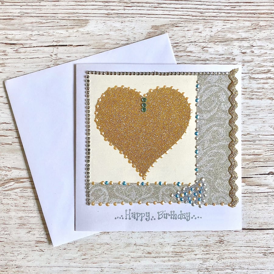 Birthday card - handmade birthday card - male or female - wife mum