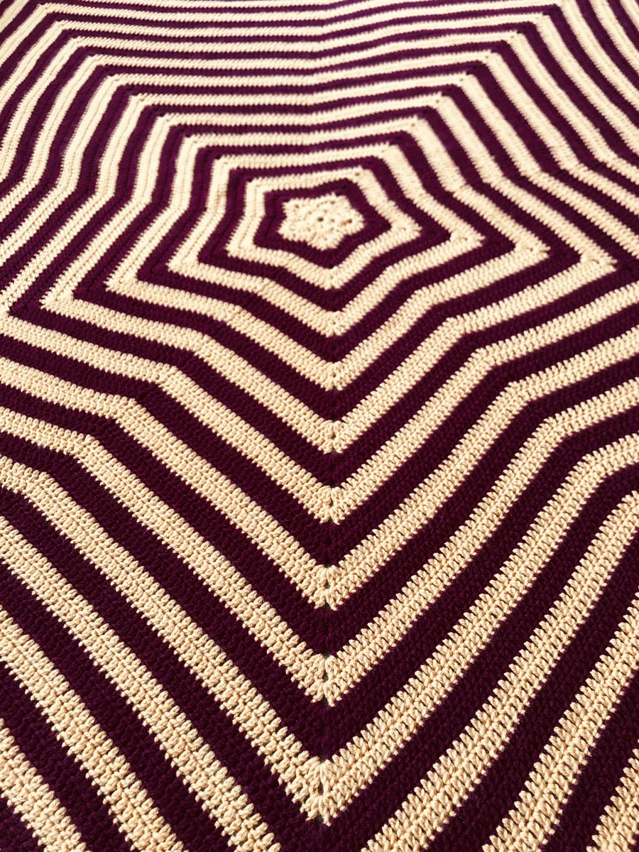 Harry Potter Gryffindor inspired star crochet blanket