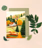 Autumn Fox Card - Blank Card - Greeting Card - Image 1