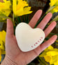 Ceramic heart pebble - Cariad - Image 3