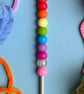 Beaded Crochet Hook - 5mm - Rainbow  - Image 3