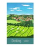 Dorking travel poster print by Susie West - Image 4