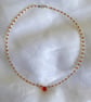 Unique Carnelian and Sterling Silver Necklace - Image 2