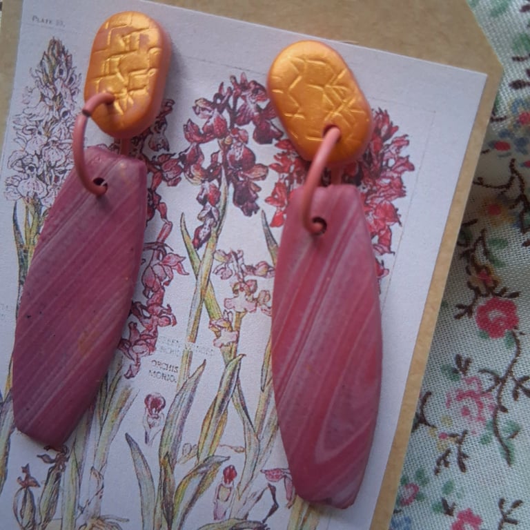 CLEARANCE! polymer clay earrings handmade- reduced-no 25