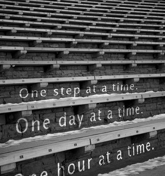 One Day At A Time Blank Greeting Card