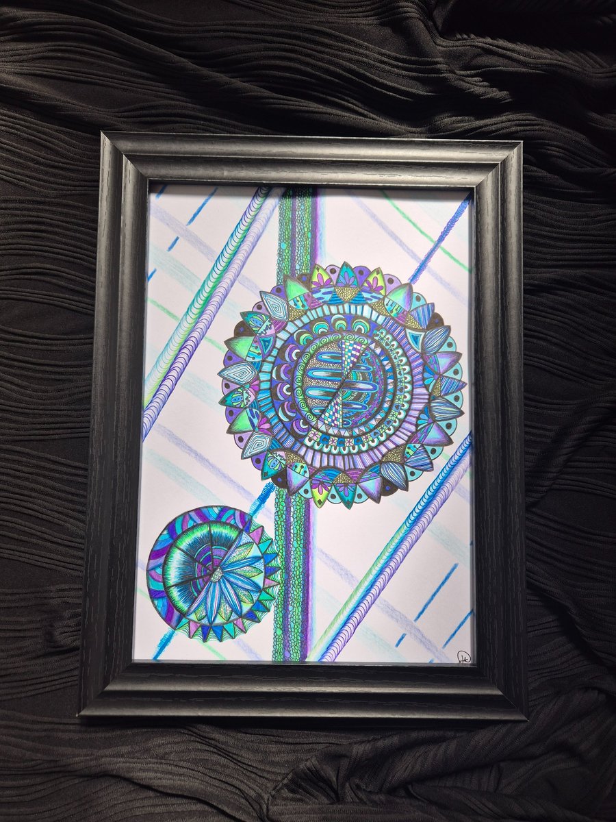 Original A4 Unframed Psychedelic Art - Through The Kaleidoscope