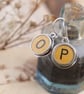 Initial Earrings; Personalised Antique Typewriter Key Jewellery for a Writer - Image 3