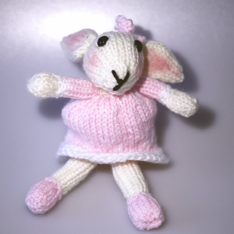 Lovely Small Hand Knitted Rabbit