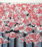 Artist made fused glass 'Cherry Blossom' Picture. - Image 5