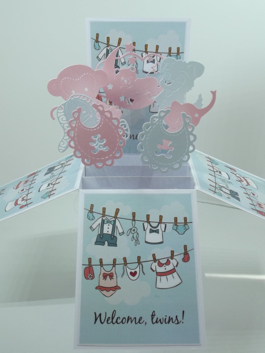 Twin Boy & Girl Card