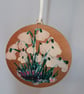 Snowdrops Round Wooden Decoration - Image 4