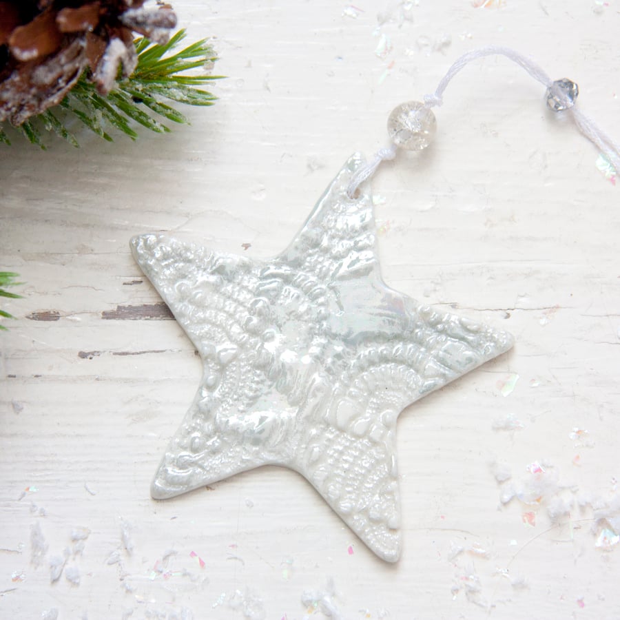Mother of Pearl Christmas Star