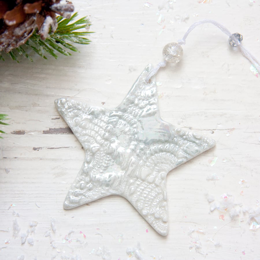 Mother of Pearl Christmas Star