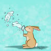 Blowing bubbles - Art print