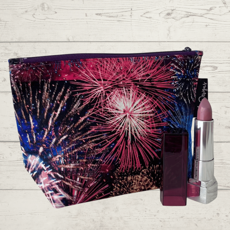Cosmetic bags, fireworks