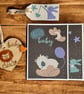 New Baby Gift Set – Handmade Card, Gift Tag & Wooden Keepsake - Image 2