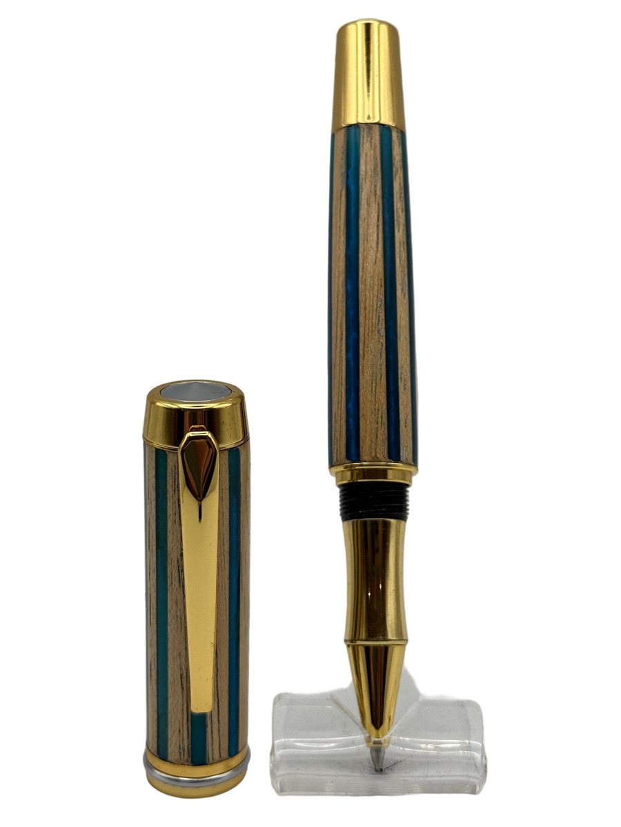 Patriarch Rollerball Pen - Striped Amalgam