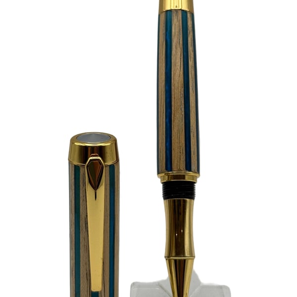 Patriarch Rollerball Pen - Striped Amalgam