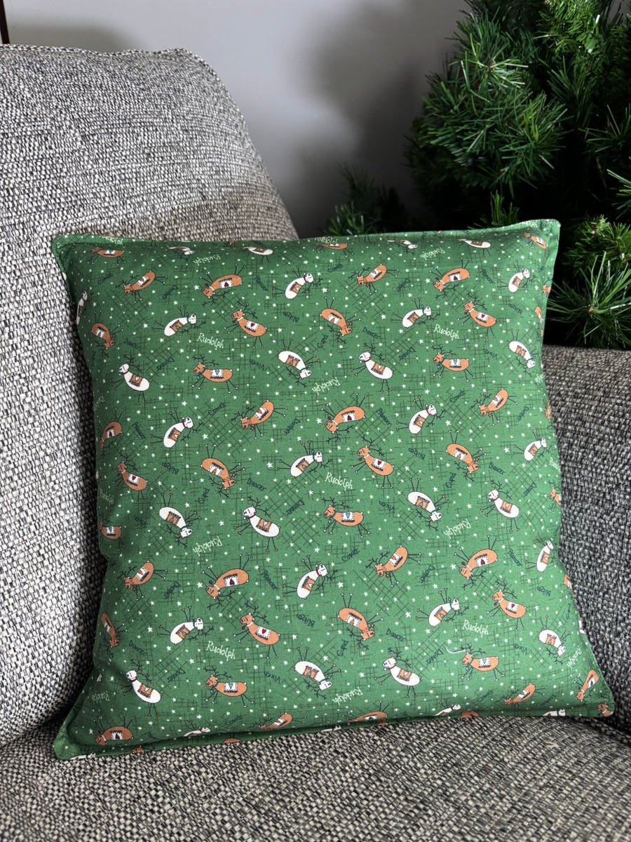 Reindeer Christmas Cushion