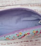 Unicorns and rainbows fabric long pencil case - Image 2