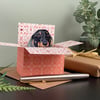 Dachshund Card. 3D Sausage dog box card, blank or personalised. Gift card holder