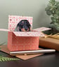 Dachshund Card; Personalised or Blank. Sausage dog gift card holder - Image 5