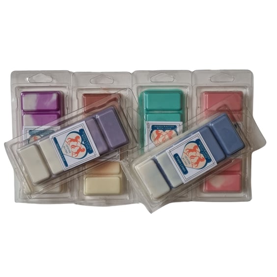 5 Soy Wax Melt Bars in Clamshell Great Price Range of Fragrances Free Shipping
