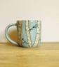 Medium Mug - Birch Trees and Birds - Image 3