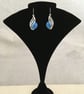 Handcrafted Drop Earrings in Blue - Image 3