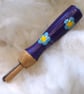   Hand painted forget-me-not needle grip tool for needle felting  - Image 1