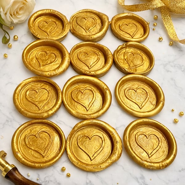 Handmade Wax Seals – various designs – Self-Adhesive Embellishments fo