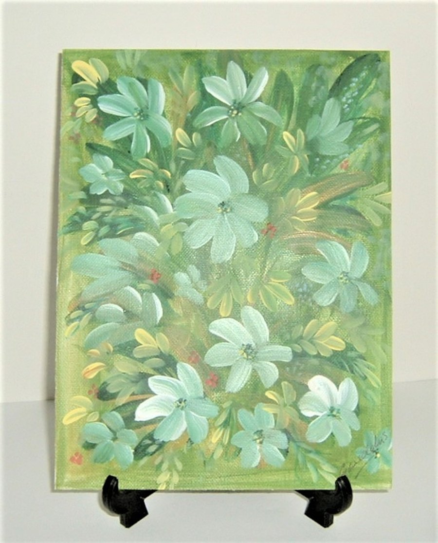 original art floral painting (ref F 627)