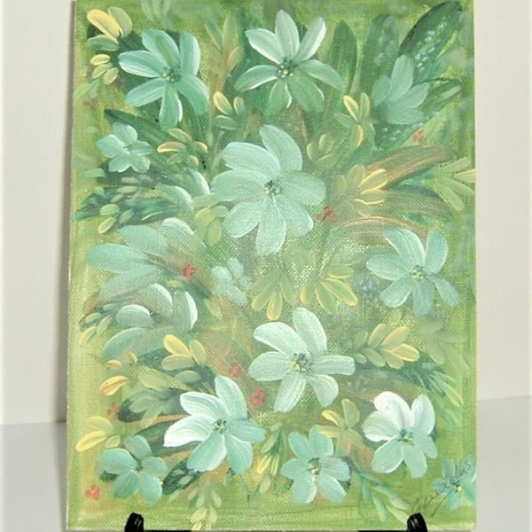 original art floral painting (ref F 627)