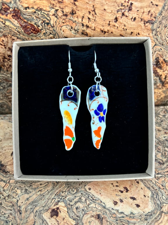 Handmade Earrings, One of a Kind, Eco Friendly Christmas Gifts, Sterling Silver.