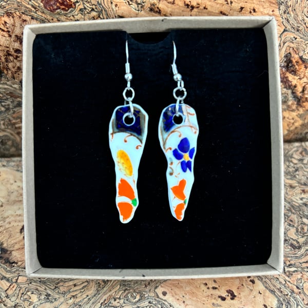 Handmade Drop Earrings, One of a Kind, Unique, Eco Friendly Gifts Ceramic
