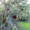 Stained Glass Wire Hanger - Red Suncatcher