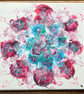 Petal Nova, Original Acrylic Pour Painting 12" by 12" (30cm by 30cm) - Image 1