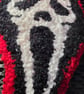 Large Ghost Face Inspired Punch Needle Wall Art – Handmade Horror Decor - Image 5