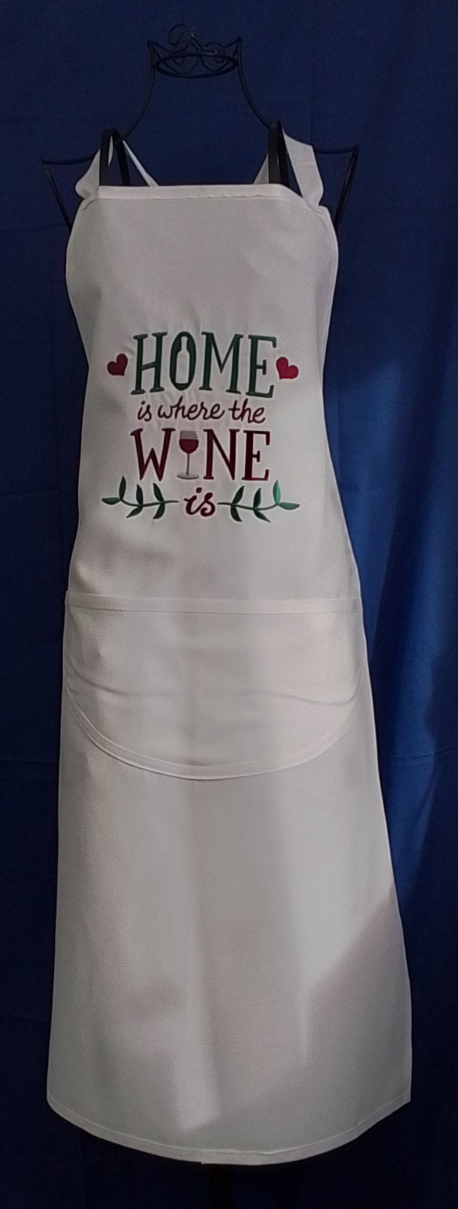 Embroidered adults apron