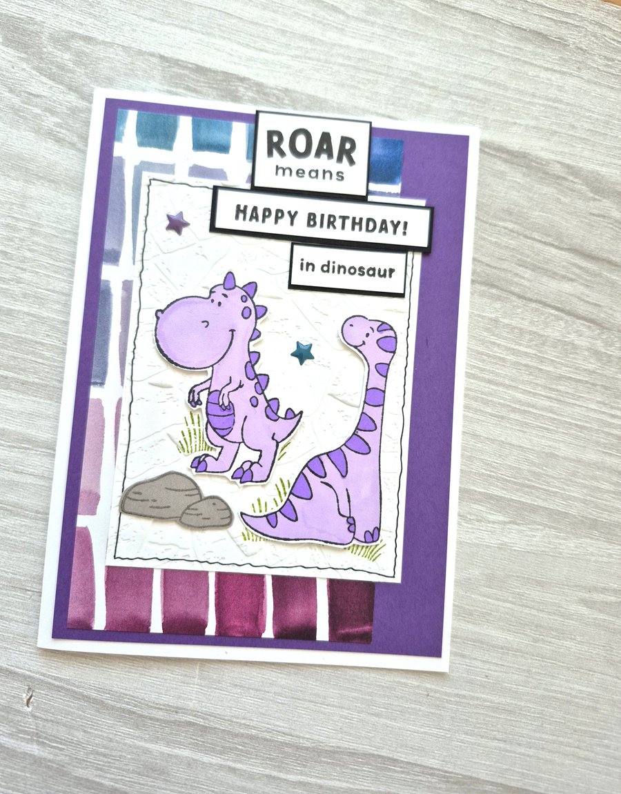 Dinosaur Birthday Card