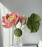 Handmade Lotus Water Lily July Birthday Home Decor Summer Seconds Gift Ideas  - Image 6
