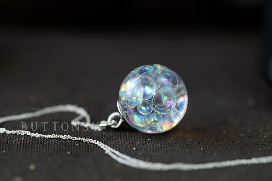 Bubble Necklace Bubble Jewelry Faerie Jewellery Birthday Gift Gifts for Wife Res