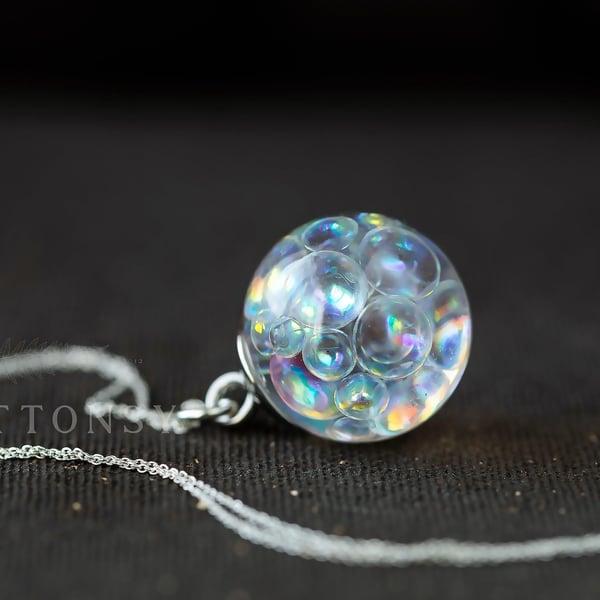 Bubble Necklace Bubble Jewelry Faerie Jewellery Birthday Gift Gifts for Wife Res