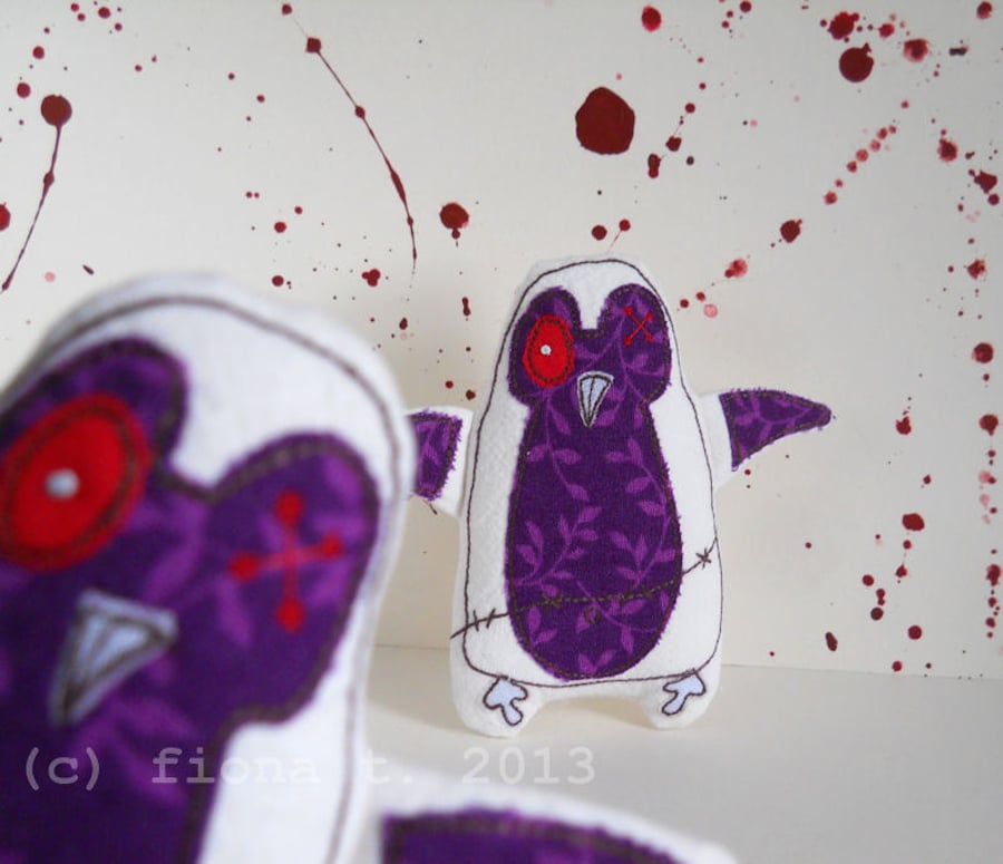 purple zombie penguin