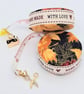 Autumn leaves fabric retractable tape measure 341P 8PM