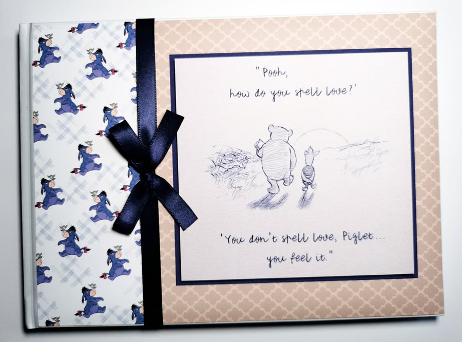 Classic Winnie the pooh Eeyoure baby shower, birthday guest book